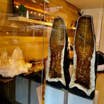 Large Citrine Cathedral Pair