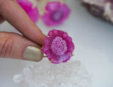 Vibrant Pink, Slce Agate Ring