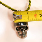 Skull neackles with green string
