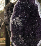 Large Amethyst Geode PAIR with stands